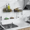Stainless steel wrought iron bathroom storage rack, non-drilling bathroom soap rack, body wash storage hanging rack, bathroom rack Application Scenario